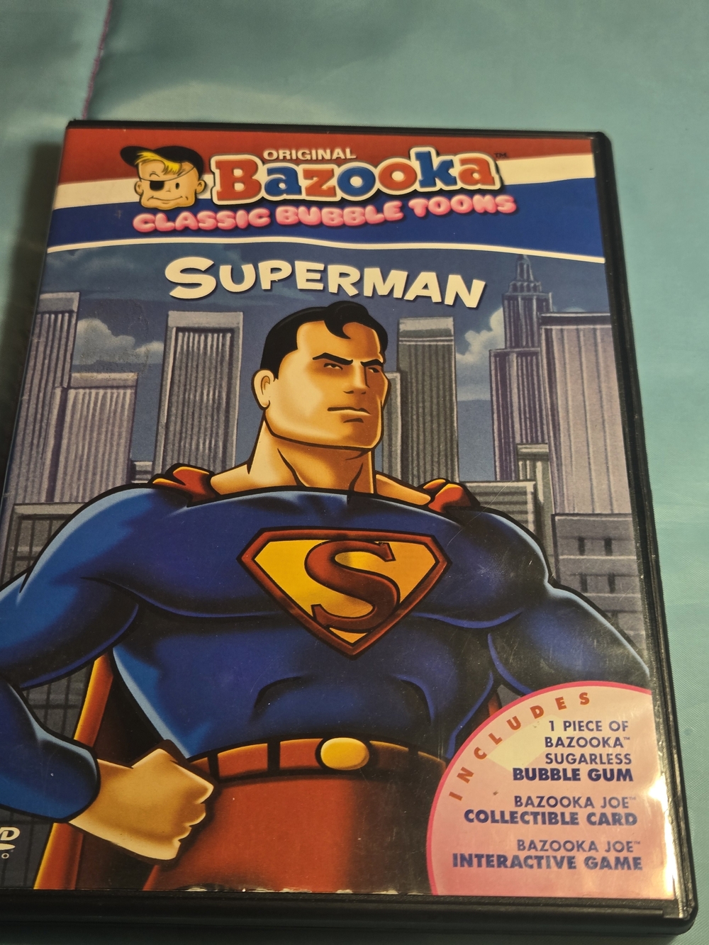 Original Bazooka Classic Bubble Toons: Superman DVD Movie And Case Only